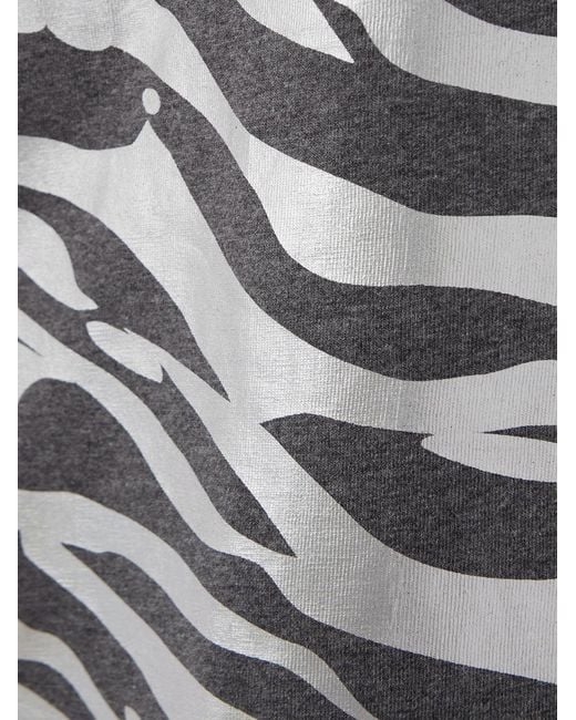 KENZO White Cotton T-shirt With Metal Animalier Print Allover