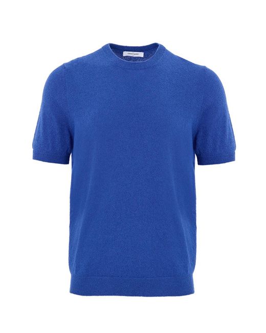 Gran Sasso Blue Maglia Mezza Manica Effetto Knitwear for men