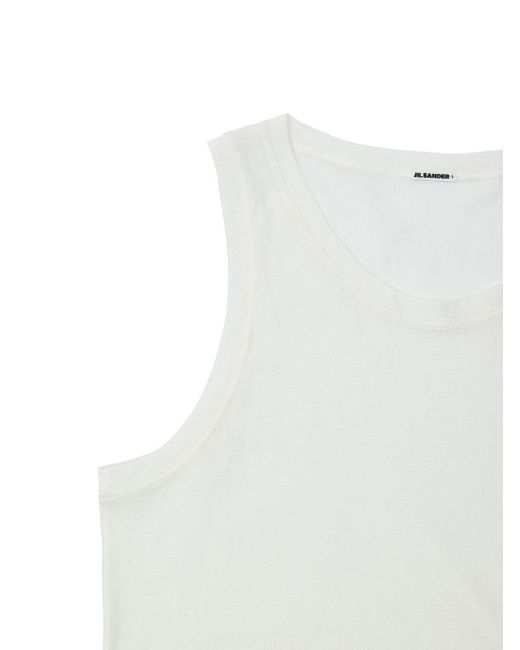 Jil Sander White Canotta Bianca for men