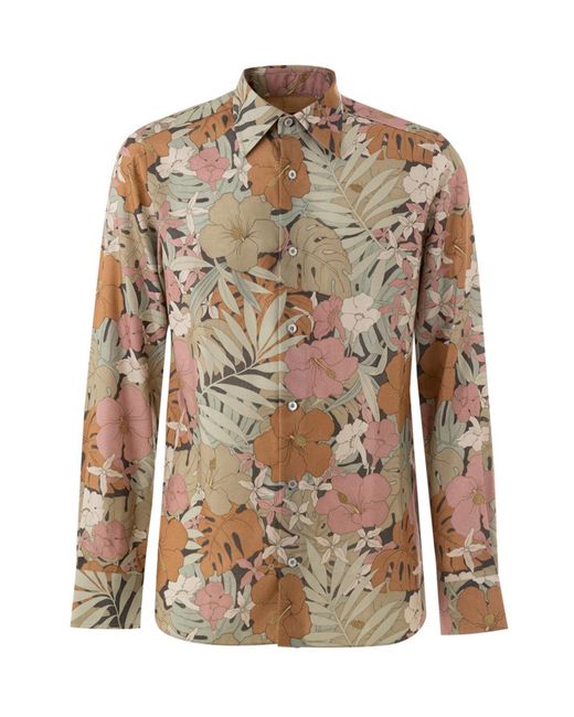 Tom Ford Multicolor Camicia Stampa Floreale