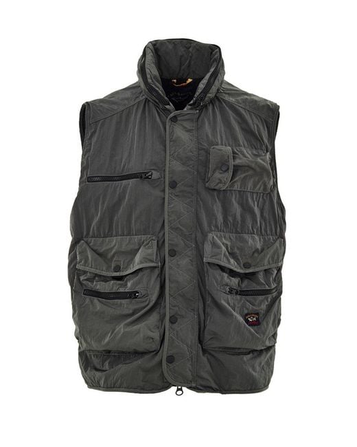 Paul & Shark Black Giubbino Smanicato for men