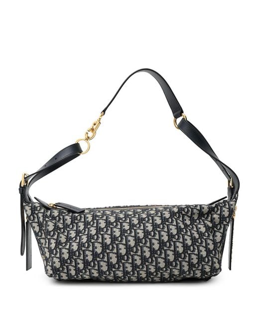Dior Metallic Medium D-Journey Jacquard Oblique Bag