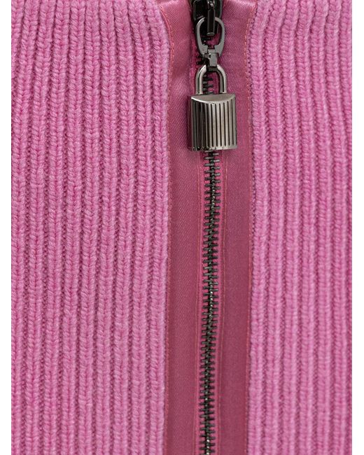 Tom Ford Pink Gonna A Tubino Con Zip