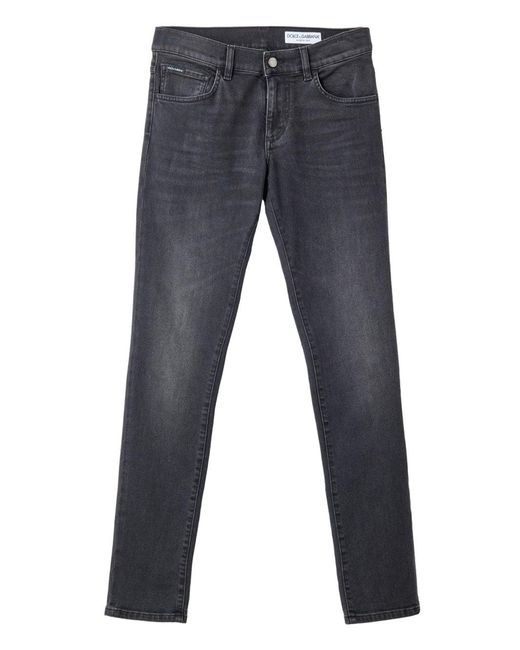 Dolce & Gabbana Blue Jeans Skinny Cinque Tasche for men