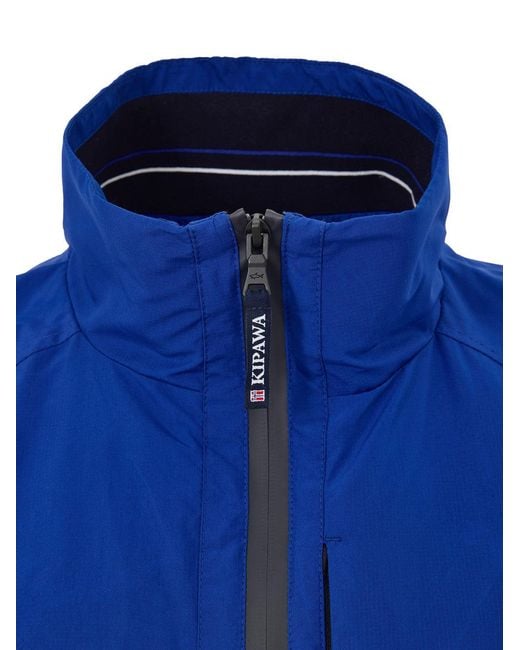 Paul & Shark Blue Giubbino Smanicato for men