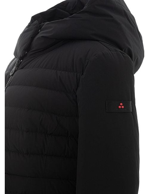 Peuterey Long Quilted Black Jacket
