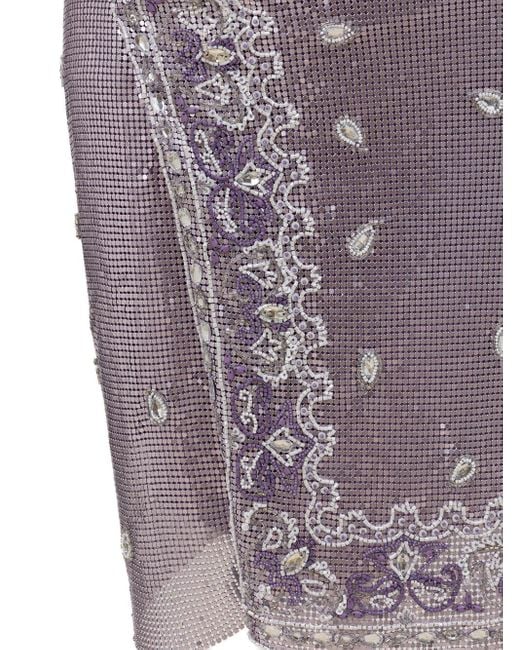 Mini Gonna di retroféte in Purple