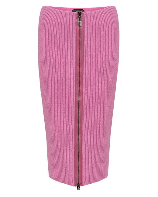 Tom Ford Pink Gonna A Tubino Con Zip