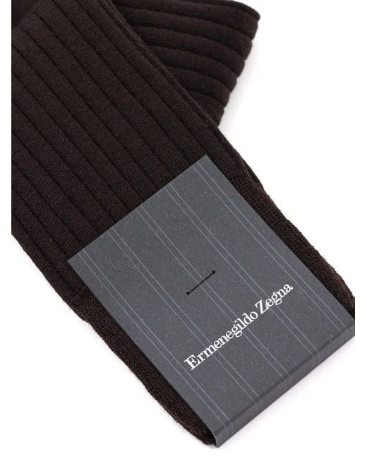 Zegna Black Tripack Socks for men