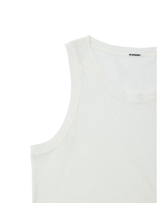 Jil Sander White Canotta Bianca for men