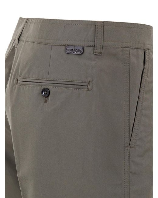 Tom Ford Gray Pantalone Shorts for men
