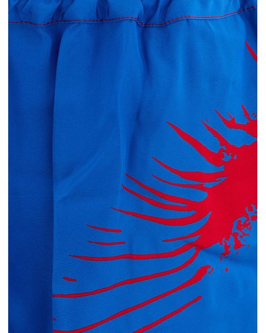 Bottega Veneta Blue Silk Blend Boxeur Shorts for men