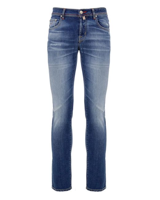 Jacob Cohen Blue Jeans Nick Super Slim Fit Denim Délavé for men