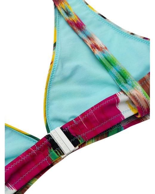 Etro White Bikini Con Slip Alto