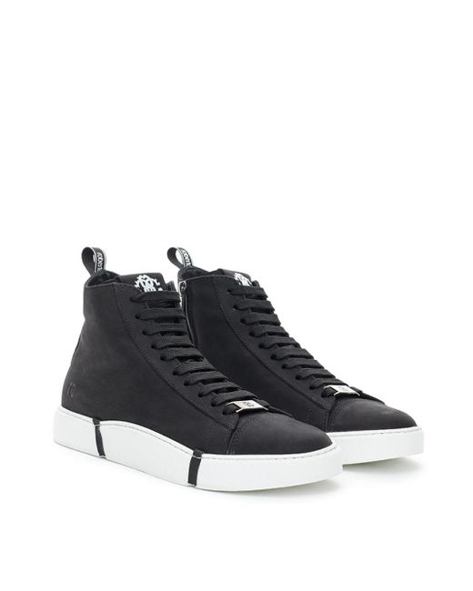 Roberto Cavalli Black Alte Sneakers