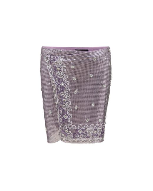 Mini Gonna di retroféte in Purple
