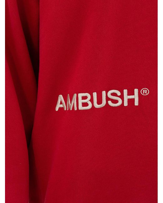 Ambush Red Sweatshirt With Logo for men