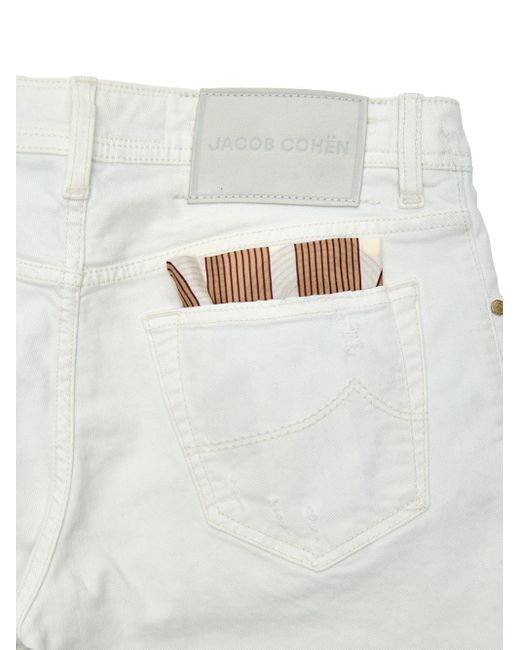 Jacob Cohen White Jeans Nick Slim Fit for men