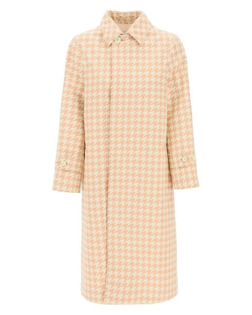 コート BURBERRY EMBROIDERED TWILL COAT Burberry Embroidered Twill Coat in Natural | Lyst