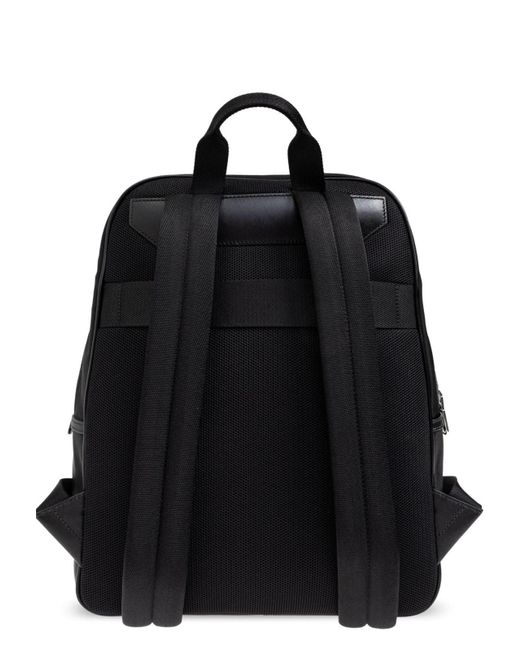 Bally Black Treck Logo Backpack for men