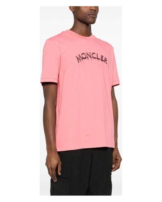 Moncler Pink Swimwear Top for men