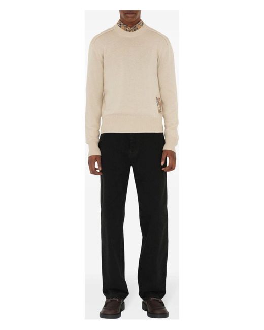 Burberry Natural Cozy 100% Wool Sweater for men