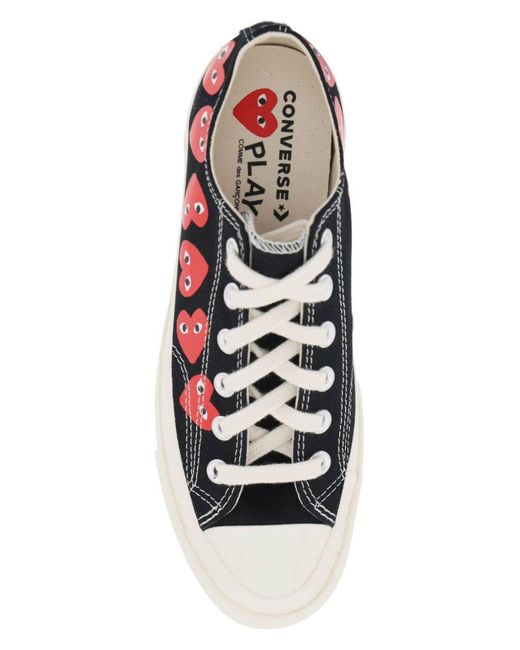 COMME DES GARCONS PLAY Chuck 70 Multi Heart Sneakers in Black for Men Lyst UK