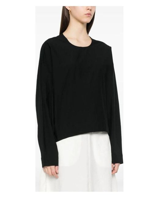 Totême  Black Batwing Top