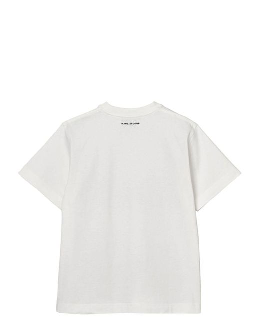 Marc Jacobs White Printed Cotton T-Shirt
