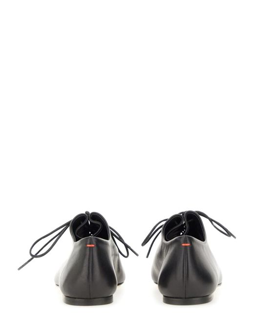Aeyde Black Lace-Up Shoe Isla