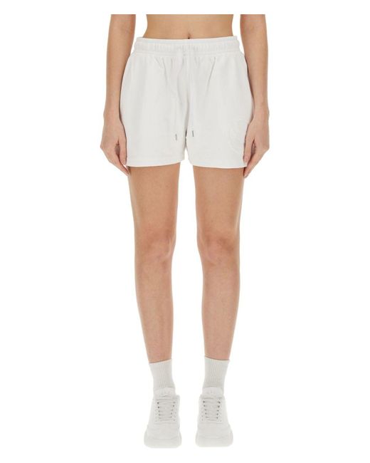 Stella McCartney White Shorts With Logo