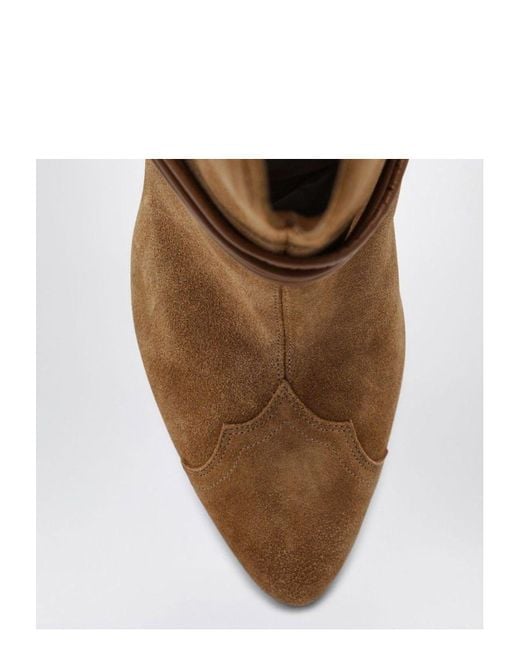 Isabel Marant Brown Low Cognac-Coloured Suede Boot