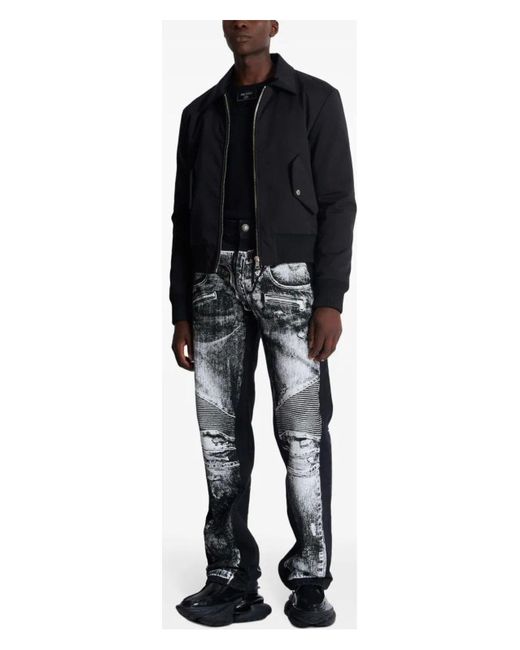 Balmain Black Bomber Jacket for men