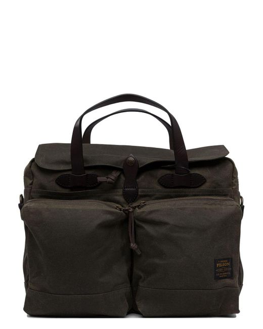 Filson Black 24 Hour Tin Briefcase for men