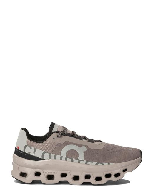 On Shoes Gray "Cloudmonster" Sneakers for men