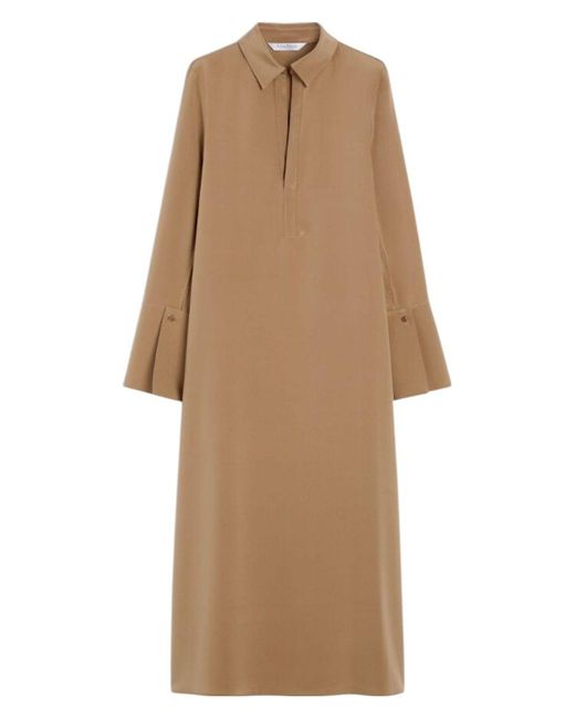 Max Mara Ossola Dress in Natural | Lyst