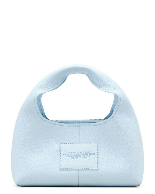 Marc Jacobs Blue The Sack Mini Leather Hobo Bag