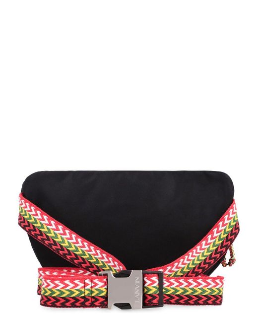 ショルダーバッグ Lanvin Black Nylon Curb Belt Bag 20897836_51065134_600.jpg