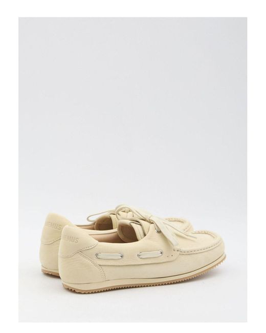 Jacquemus White Le Batto Boat Shoes for men