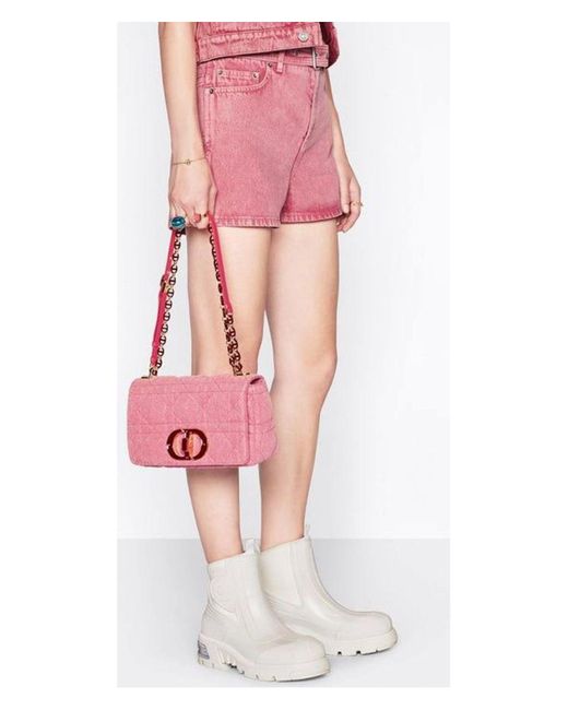 Dior Pink Caro M Canvas