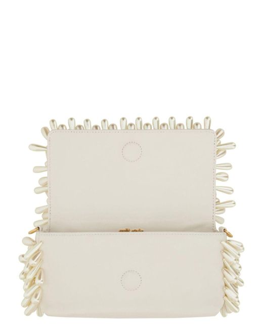 Cult Gaia Metallic Sheep Leather Clutches