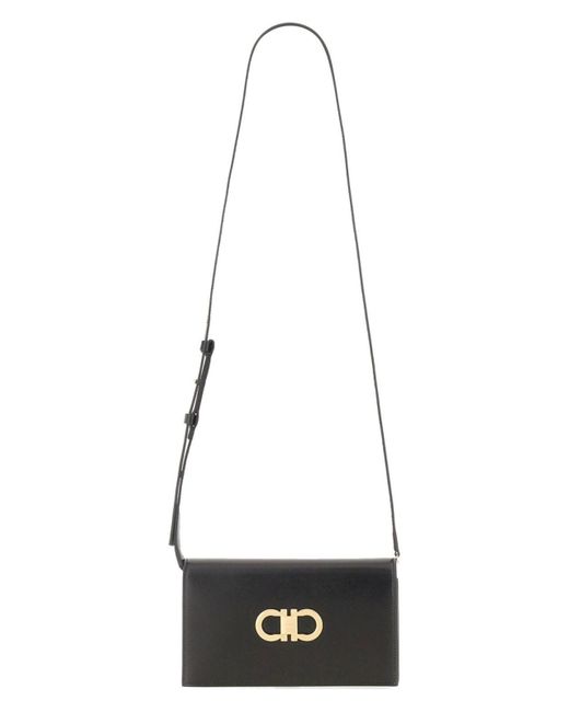 Ferragamo Black Mini Bag With Hooks