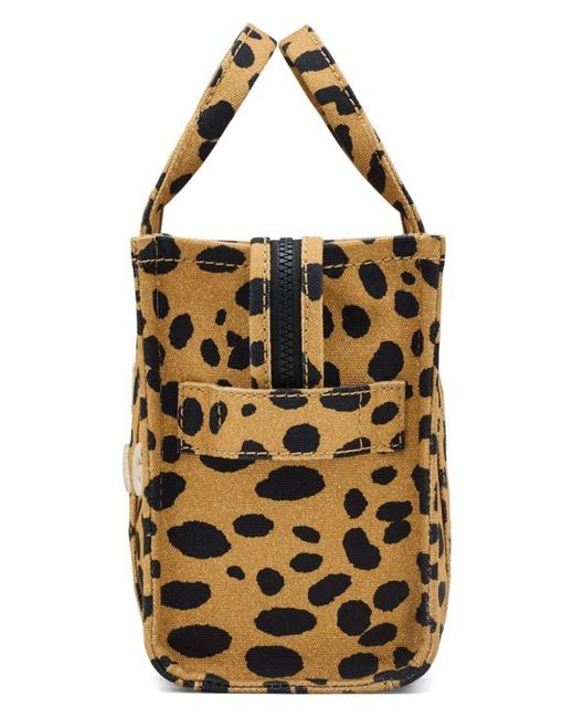 Marc Jacobs Metallic The Cheetah Canvas Small Tote Bag