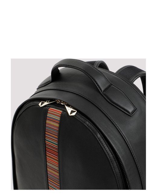 Paul Smith Black Signature Stripe Backpack for men