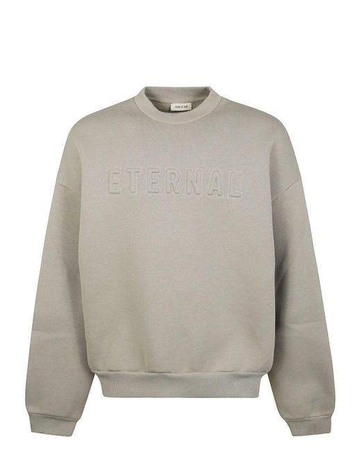Fear Of God Gray Eternal Crewneck for men