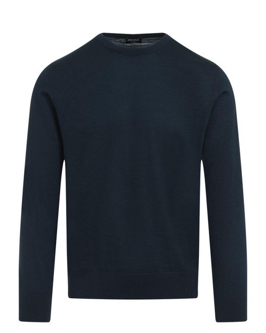 Zegna Blue Sweater for men