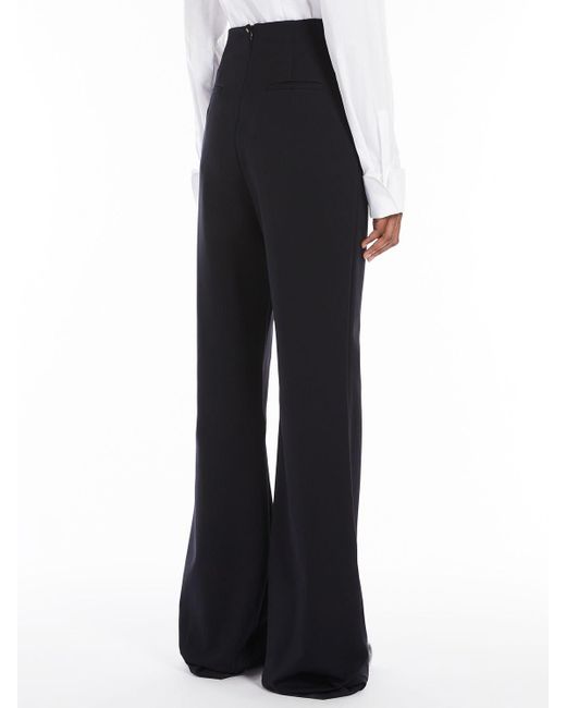 Max Mara Peter Pantalones De Jersey Black in Blue Lyst
