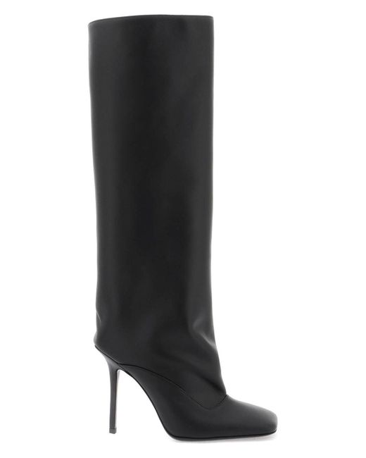 The Attico Black Sienna Leather High Boot