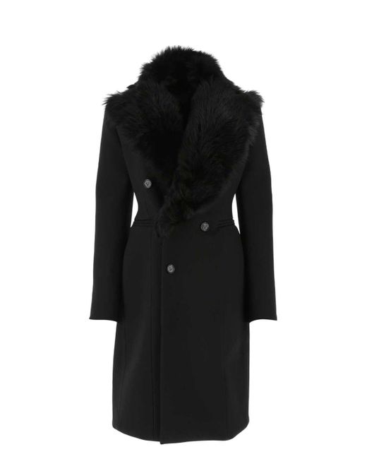 コート Bottega Veneta Black stretch acrylic blend coat Bottega Veneta BLACK STRETCH ACRYLIC BLEND COAT - Coats