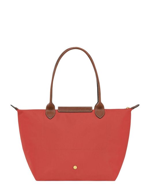 Longchamp Red Le Pliage Bag